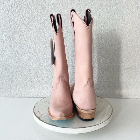 Lane EMMA JANE Womens Cowboy Boots 8 Pink Western Cowgirl Mid Calf Pointed Toe - Picture 11 of 11